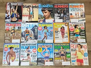 Lot of 15 Runners World Magazine, Triathlete and Women's Running Magazines - Picture 1 of 15