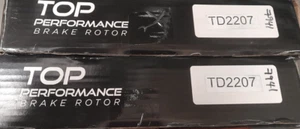 Top Performance Disc Brake Rotors - pair (TD2207) RDA7941 - Picture 1 of 2