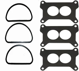 MOPAR 3X2 340 440 6 PACK TRI POWER AIR CLEANER CARB BASE GASKET HOLLEY - Picture 1 of 1