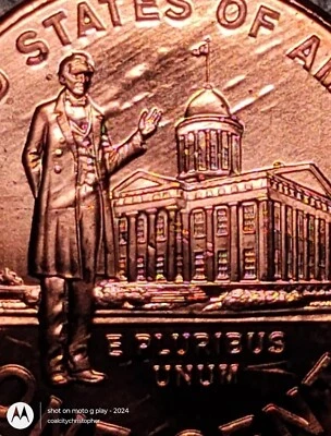 Mint Error 2009 D Lincoln Cent Defective Planchet Reverse and Obverse - Image 1 of 3