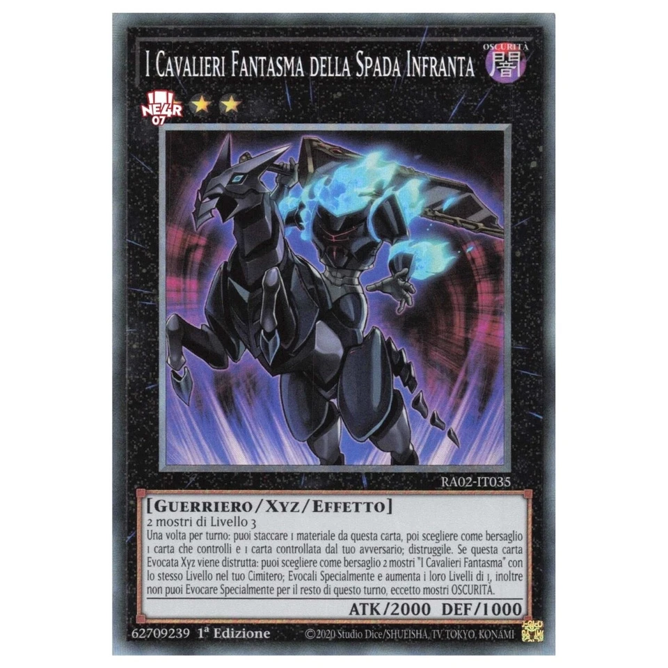 Yu Gi Oh Ultra Rare Ita ra02-it035 I Knights Ghost Of Sword Broken - Image 1 of 1