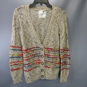 Kensie Pieces Open Knit Cardigan Sweater Women's Size S Woven Yarn Small - Picture 1 of 11