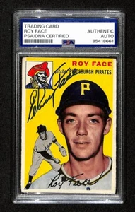 Roy Face Signed/Auto 1954 Topps Card #87 Pittsburgh Pirates PSA/DNA 194834 - Picture 1 of 2
