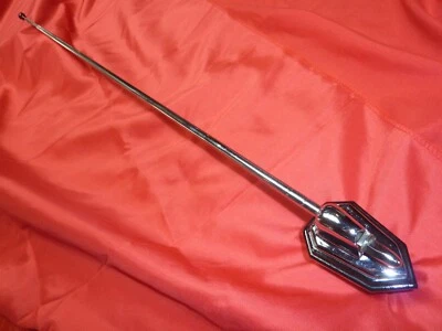 NOS 1930s 1940s red ball whip antenna cowl side mt. chrome car radio telescopic - Image 1 of 4