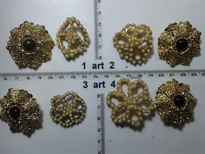 1 lot boutons gioiello clinquants glacis nacré verre boutons vintage boutons g13 - Picture 1 of 1