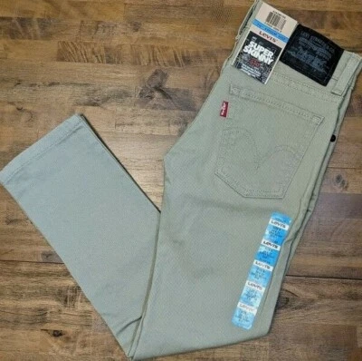 LEVI'S 510 JEANS SUPER AJUSTADOS - Niño 8 (24X22) "Limo" (Bronceado) Nuevos con Etiquetas Foto 1 de 4