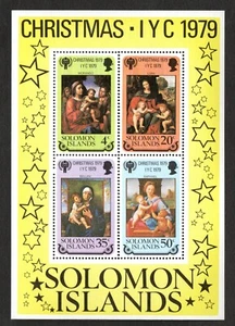 SOLOMON ISLANDS 1979 CHRISTMAS SHEET SGMS408 UNMOUNTED NEVER HINGED MINT - Picture 1 of 1