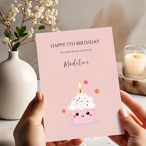 Tarjeta de cumpleaños personalizada para hija, nieta, hermana, amiga - Imagen 1 de 6