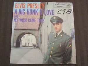 ELVIS PRESLEY A BIG HUNK O' LOVE MY WISH PICTURE SLEEVE RCA VICTOR 47-7600 OOP - Picture 1 of 18