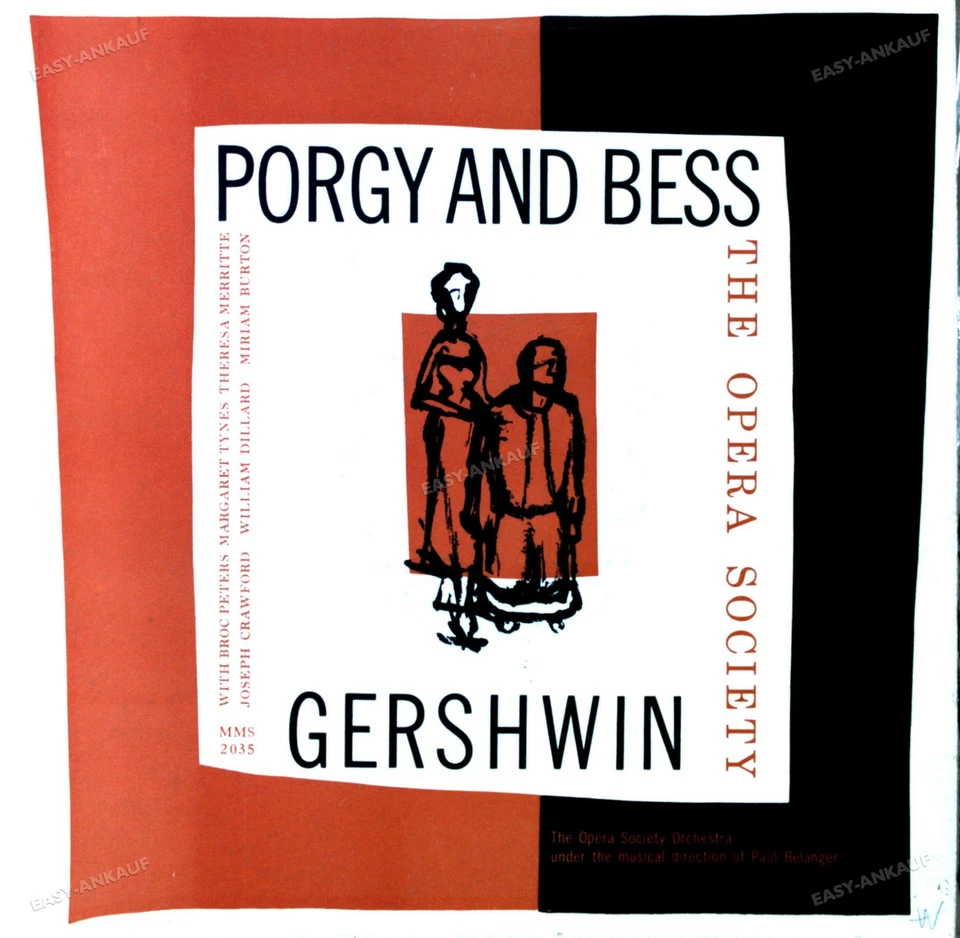 Gershwin, The Opera Society - Porgy And Bess (Concert Version) LP (VG/VG) .* - Image 1 of 1