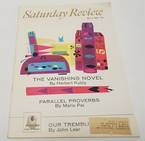 Saturday Review May 2, 1964 THE VANISHING NOVEL HERBERT KUBLY MARIO PEI - Picture 1 of 2