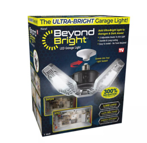 Beyond Bright 40-Watt Equivalent Utility Light - Black/Silver D26