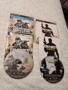 PlayStation 3 Ghost Recon Future Soldier + call of duty mw3 PS3 games bundle lot