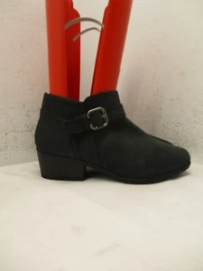 Clarks Collection Mujer Cuero Negro Botín Cremallera Lateral Correa Hebilla Talla 6.5 W - Imagen 1 de 10