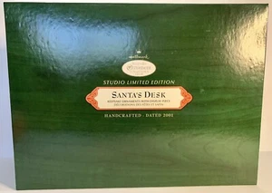 Figura HALLMARK ""Santa's Desk"" Keepsake Studio EDICIÓN LIMITADA 2001, NUEVA - Imagen 1 de 7