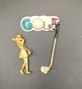 3 GOLF BROSCHEN/ANSTECKNADELN - Bild 1 von 6