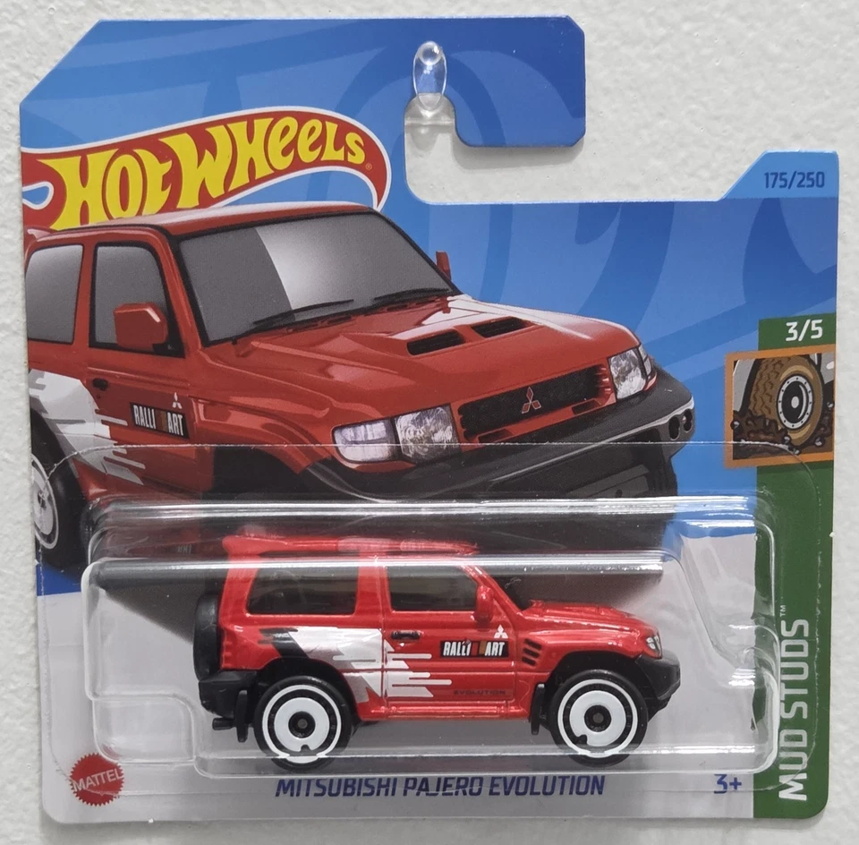 MITSUBISHI PAJERO EVOLUTION RED Hot Wheels 1:64 FREE BOXED SHIPPING  — 第 1/1 张图片