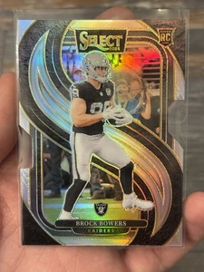 2024 Panini Select - Premier Level Brock Bowers #118 Silver Prizm Die-Cut (RC) - Bild 1 von 3
