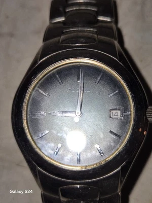 Men's Fossil Arkitekt FS-2906 50M Silver Tone Blue Dial Quartz Date Watch UNTEST - Image 1 of 4