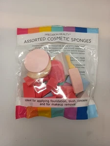 Latex Free - 32 pk Assorted Cosmetic Sponges Opened - Picture 1 of 2