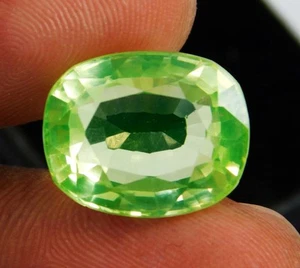 Zertifiziert 14 Ct Hinreißend! Schimmernder glänzender natürlicher grüner Peridot Edelstein - Bild 1 von 8