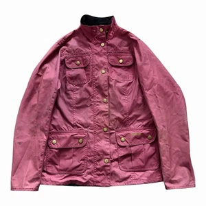Chaqueta Barbour para mujer 12 roja SMU Morris bolsillos utilitarios campo cera abrigo país - Imagen 1 de 19