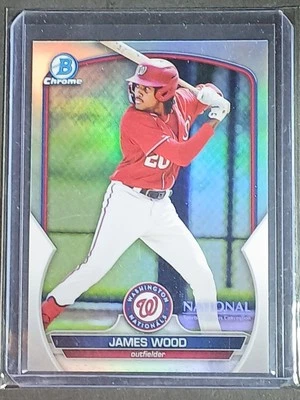 James Wood 2023 Topps Bowman Chrome NSCC National Exclusive Refractor #MLB-37 - Image 1 of 2