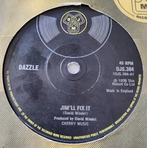 DAZZLE **mega rare** - 1975 - "JIM'LL FIX IT" - 7" SINGLE - *VG+* - Bild 1 von 4