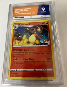 Charizard 025/185 Prize Pack PSA ACE 9 Promo Rare Stamped Pokemon Graded Card UK - Bild 1 von 24