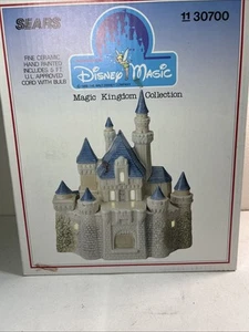 Disney Magic Kingdom Castle Sears 1988 Ceramic Lighted Nightlight Vintage NOB - Picture 1 of 4