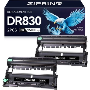 DR830 DR-830 Drum 2 Pack Compatible Replacement for Brother tn830xl dr830 dr-... - Picture 1 of 6