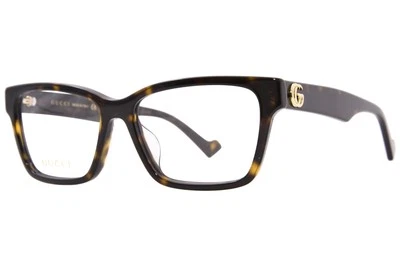 Gafas Gucci GG1476OK 002 para mujer Habana/Dorado borde completo forma cuadrada 55 mm Foto 1 de 4