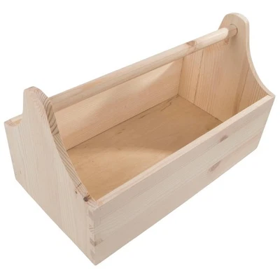 Wooden Beer Carrier / 8 Bottles Holder / Unpainted Trug To Decorate - Image 1 of 4
