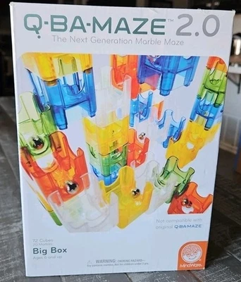 Q-BA-MAZE 2.0 CAJA GRANDE Laberinto de Mármol Próxima Generación 72 Cubos Mindware NUEVO SELLADO Foto 1 de 4