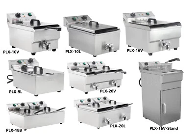 Stainless steel deep fryer gastronomy snack electric deep fryer deep fat fryer  - Image 1 of 4