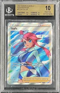 2021 Pokemon Sword & Shield Shining Fates Ultra Rare Skyla BGS 10 Pristine - Picture 1 of 2