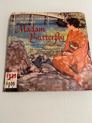 Puccini's Madam Butterfly 45 RPM 2 discs A-38 Promenade Records Hans Lederman - Image 1 of 4