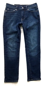 ABERCROMBIE & FITCH Jeans Men's 29 x 30 Slim Straight Stretch Dark Blue Denim - Picture 1 of 18