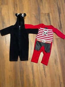 Old Navy Baby- Monster Costume & Pumpkin Brand-Pirate Costume/Sleeper-3-6 Months