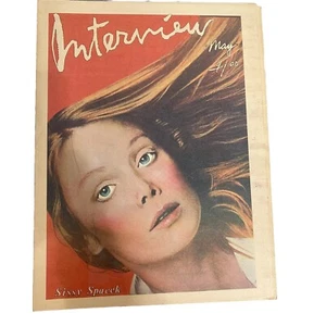 Interview Magazine Sissy Spacek Andy Warhol Vtg Steven Spielberg Pop Art RARE - Picture 1 of 18