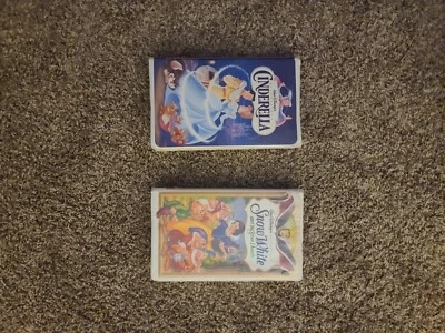 Cinderella (VHS Tape, 1988) Snow White And The Seven Dwarfs (VHS Tape) - Image 1 of 4
