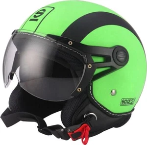 Casco moto SP501 taglia XL con visiera antigraffio verde e nero SPARCO - Imagen 1 de 6