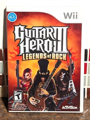 Guitar Hero III 3: Legends of Rock Nintendo Wii Game TESTED WORKS no manual - Image 1 of 4