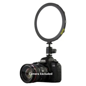 C-200RS Round Soft LED Light on-camera Bi-color CRI95 16W 7'' +Battery+Bag - Picture 1 of 10