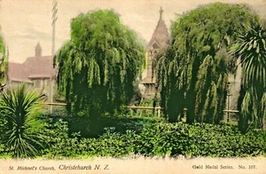 New Zealand Postcard C1915 Christchurch St Michaels And All Angels Parish Church - Picture 1 of 5