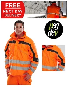 CHAQUETA ABRIGO RAIL SPEC UNISEX HIVIS NARANJA ETON TALLAS S-4XL HGET46OR - Imagen 1 de 1