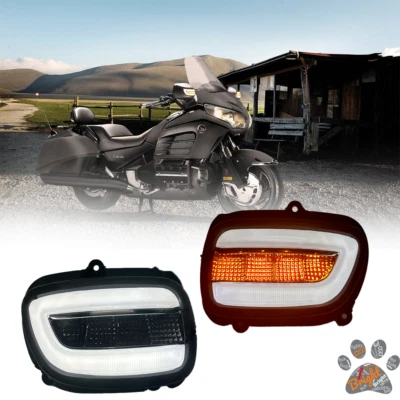 Luz de giro LED delantera para Honda Goldwing 1800 GL1800 2001-2017 2016 Foto 1 de 4