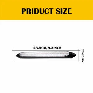 2x 9" DRL Headlight LED Strip Light Daytime Running Turn Sequential Signal Lamp - Picture 1 of 12