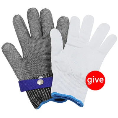 Handschuhe Schutz Schlachter Metzger Schneiden Fisch-Tötende Metall Handschuh - Bild 1 von 4