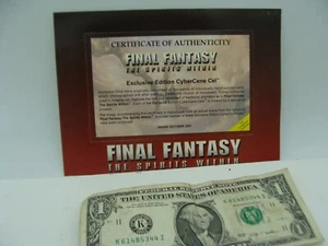 lotto 3 carte final fantasy gli spiriti nel 2001 con certificato di autenticità - Foto 1 di 3